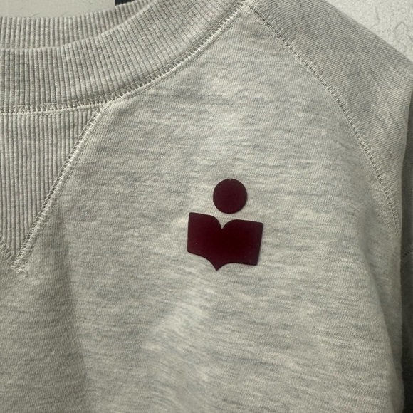 Isabel Marant Cropped Sweatshirt with Logo - Picture 3 of 3